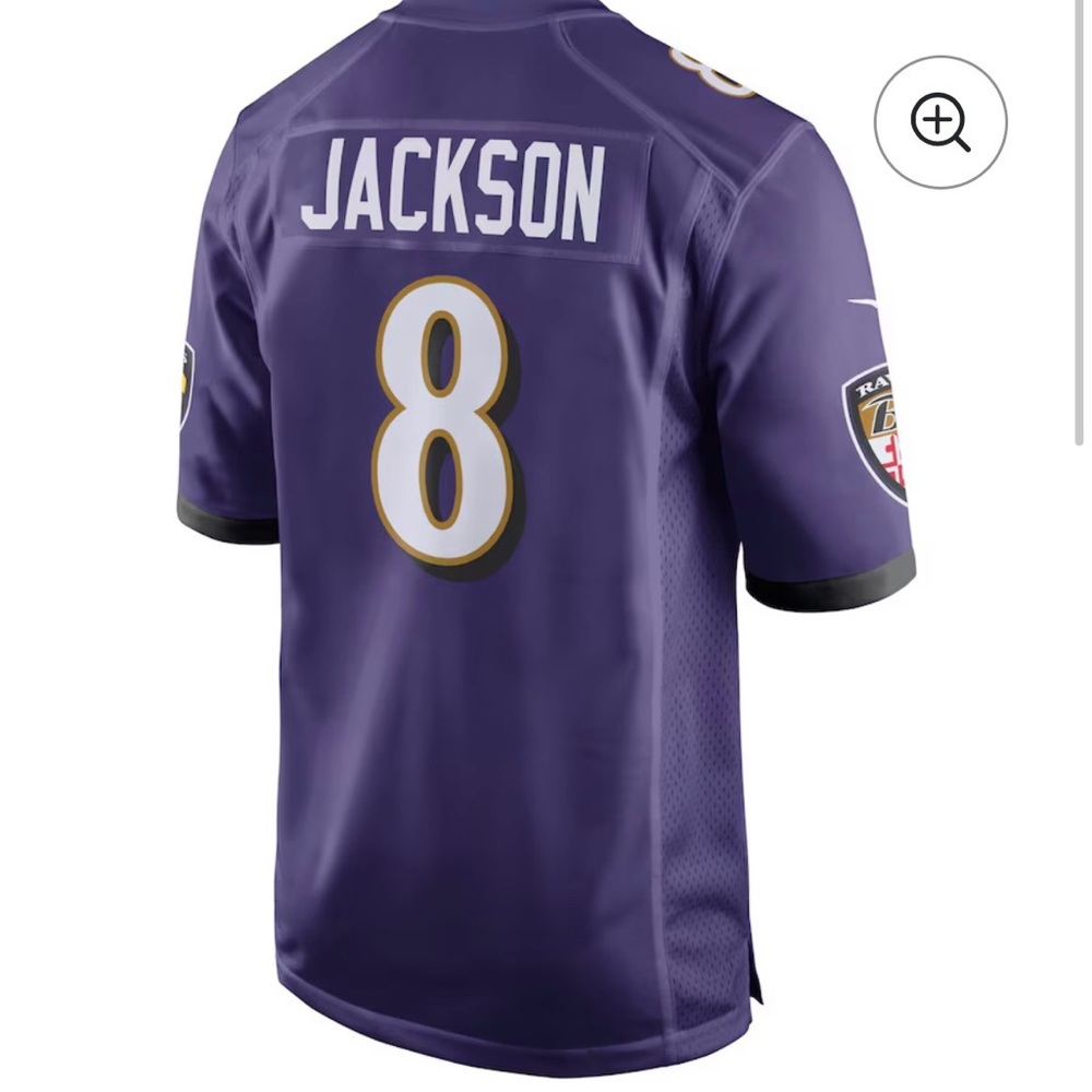 NFL Purple and Gray Jersey